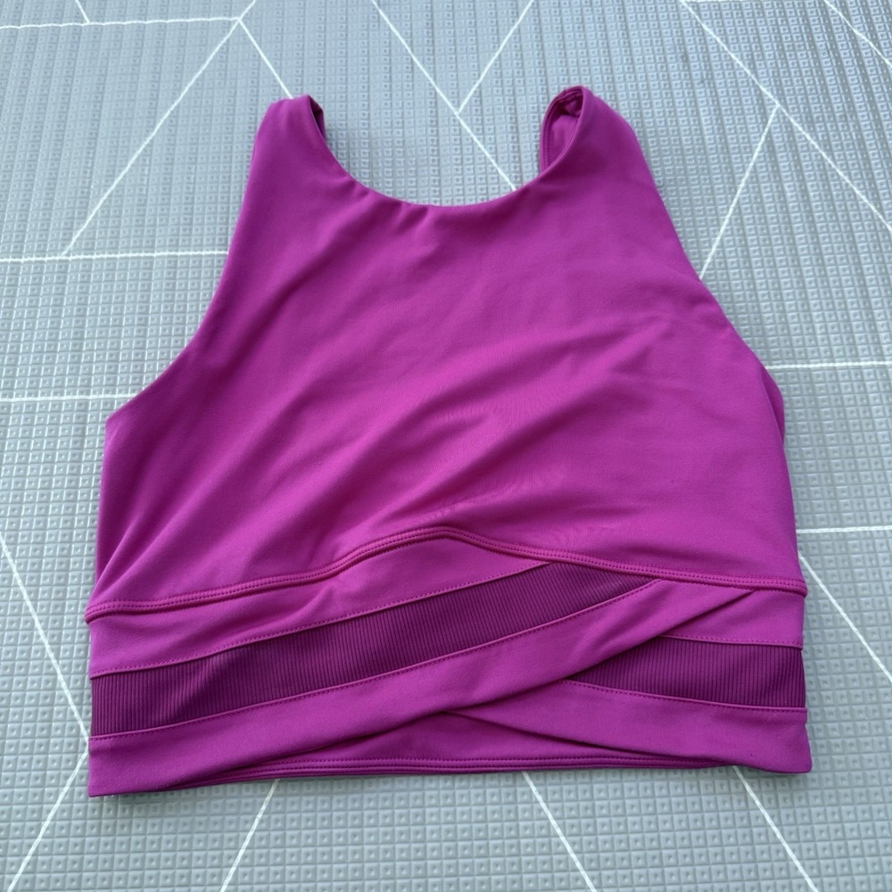 Sweaty Betty All Day Wrap Waist Tank Size Small‎ Pink Sports Bra - Picture 2 of 6